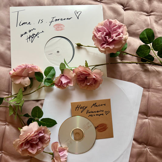 TIME IS FOREVER TEST PRESSING BUNDLE - signed and personalised, including mixtape CD and polaroid.